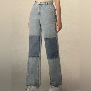 🆕Simple Society Color Block Baggy Jeans
